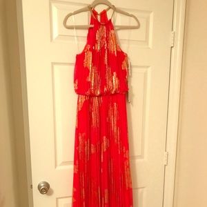 MSK Pleated Formal Dress